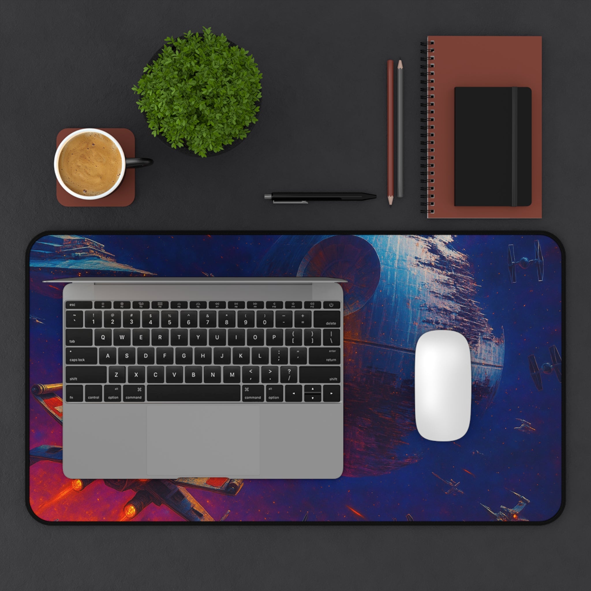 Death Star Desk Mat, Star Wars Gaming Mouse Pad & Keyboard Mat