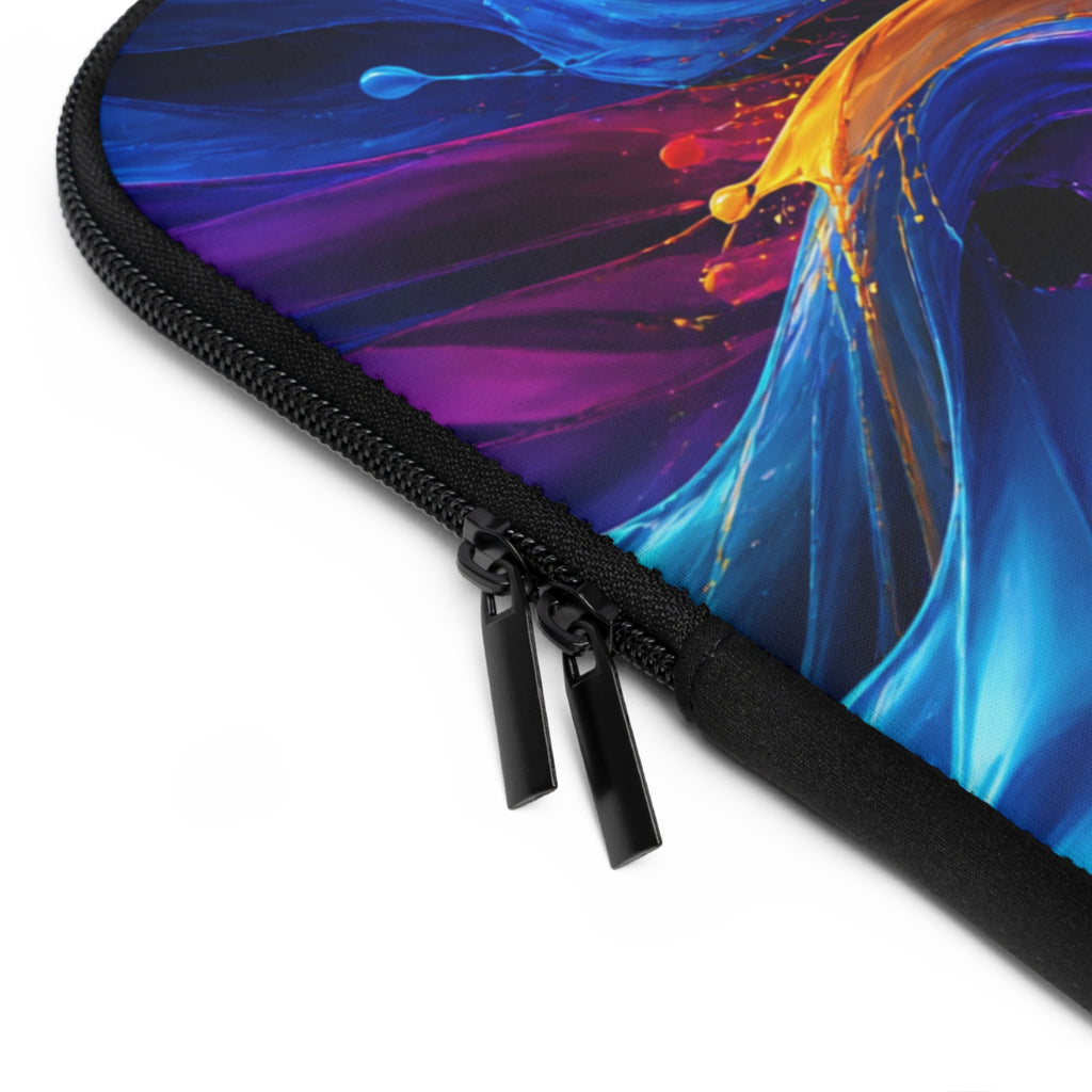 Abstract Color Burst Laptop Sleeve — Vibrant Protective Case for Tablets and Laptops