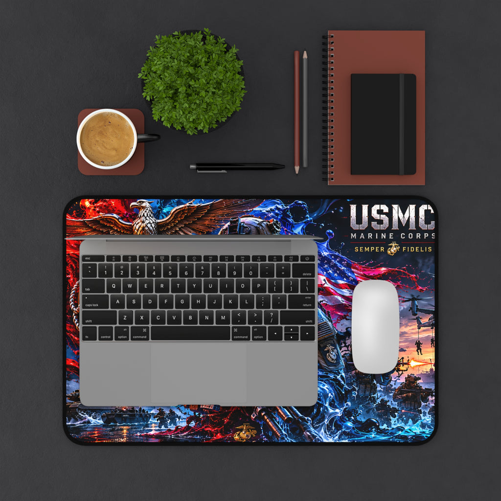 USMC Marine Corps Desk Mat — Semper Fidelis Mouse Pad