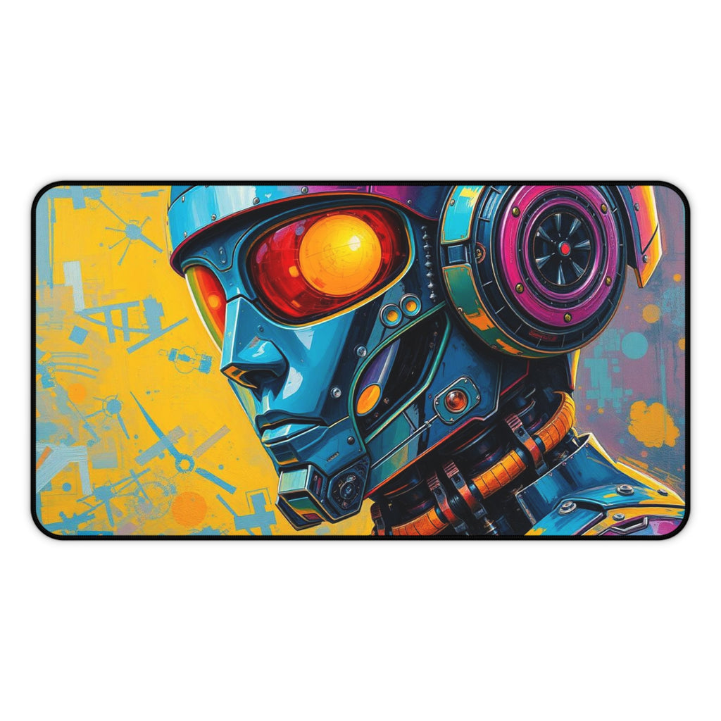 Futuristic Robot Mouse Pad, High Quality Desk Mat