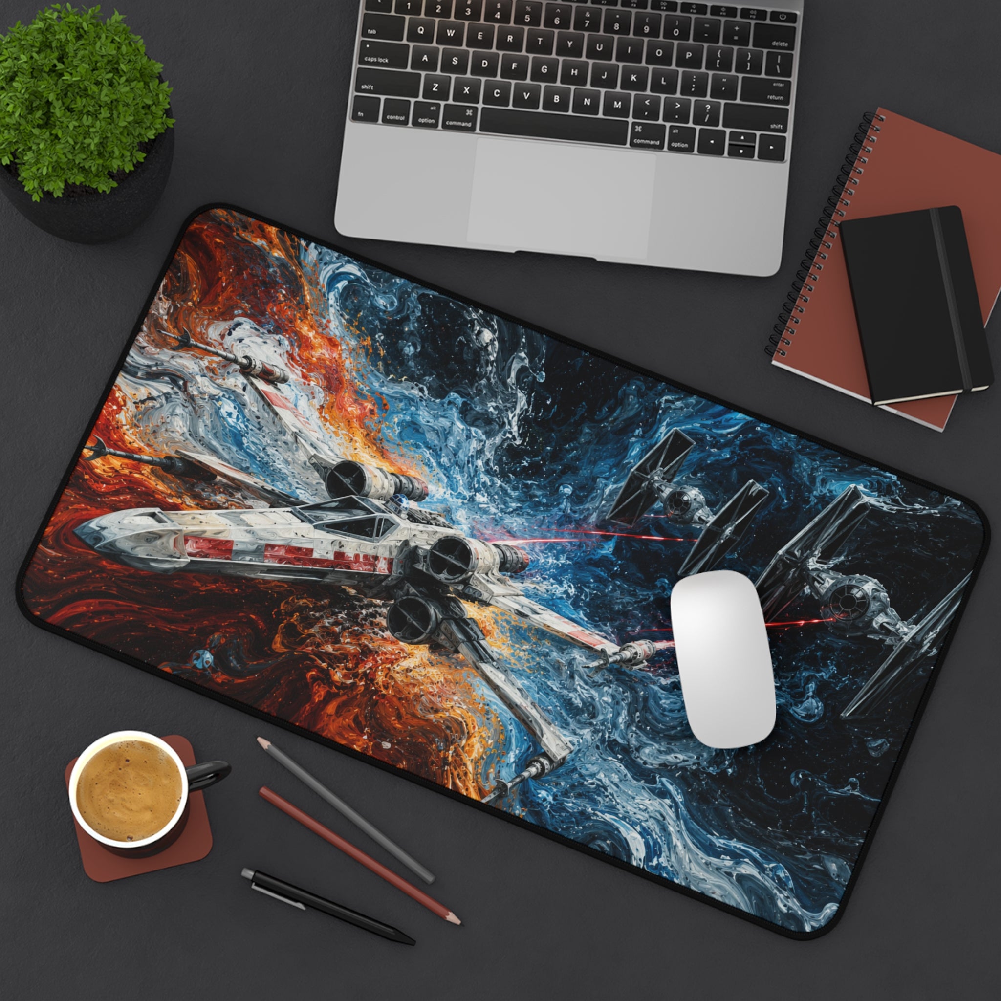 Desk Mat - Space Combat Gaming Mouse Pad