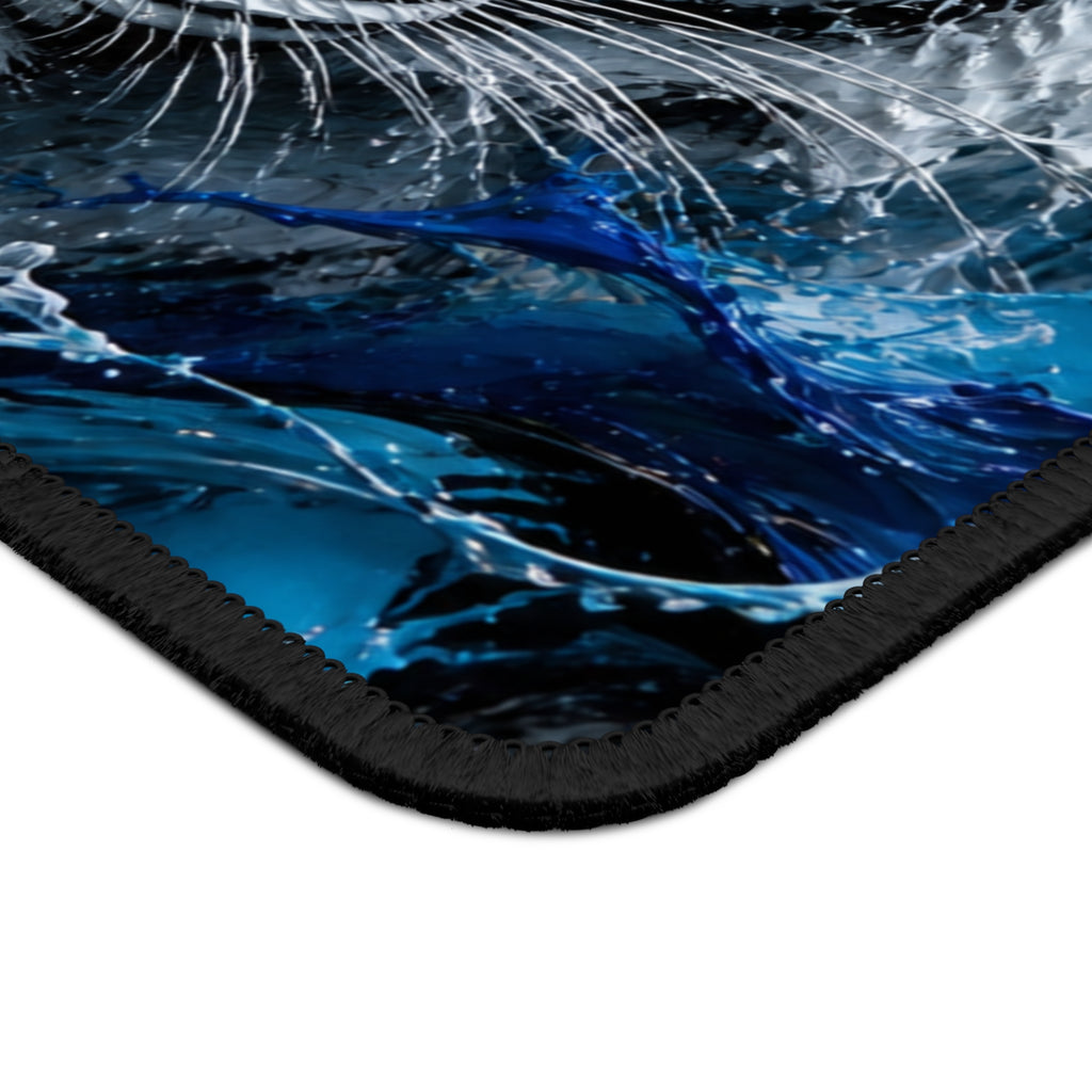 White Tiger Splash Mouse Pad