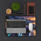 Purple Sports Car Desk Mat | Mountain Racing Style