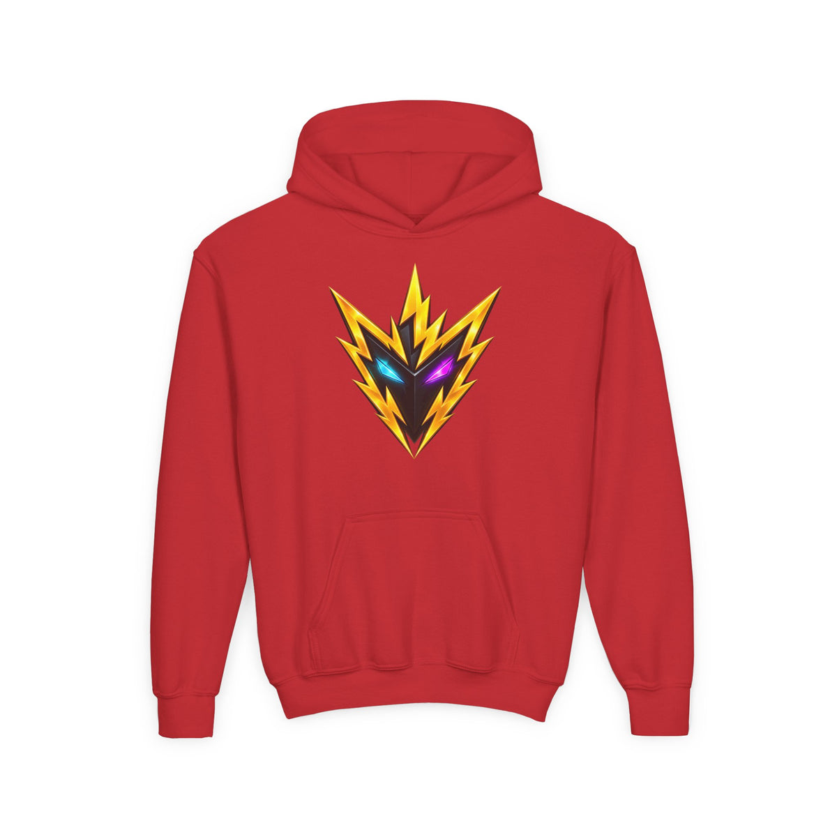 Rebel74 Youth Hoodie – Neon Energy Emblem