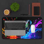 Spiderman vs Venom Desk Mat, Epic Paint Splash Design for Gamers & Fans