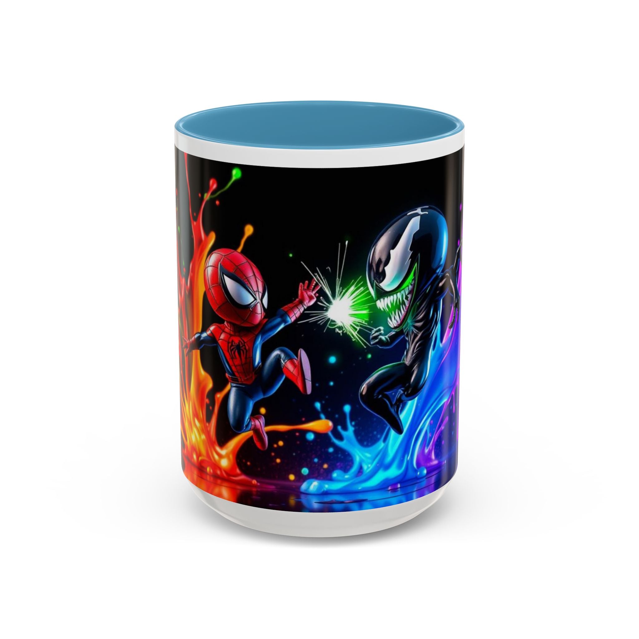 Spiderman vs Venom Mug, Colorful Ceramic Cup
