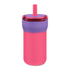 Kids 12oz Leakproof Straw Tumbler — Engraved "LOVE" Design (Spill‑Proof, BPA‑Free)