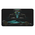 Aston Martin AMR24 Racing Desk Mat — Formula 1 Car Mouse Pad