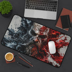 God of War Mouse Pad — Spartan Warrior Gaming Desk Mat