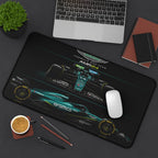 Aston Martin AMR24 Racing Desk Mat — Formula 1 Car Mouse Pad