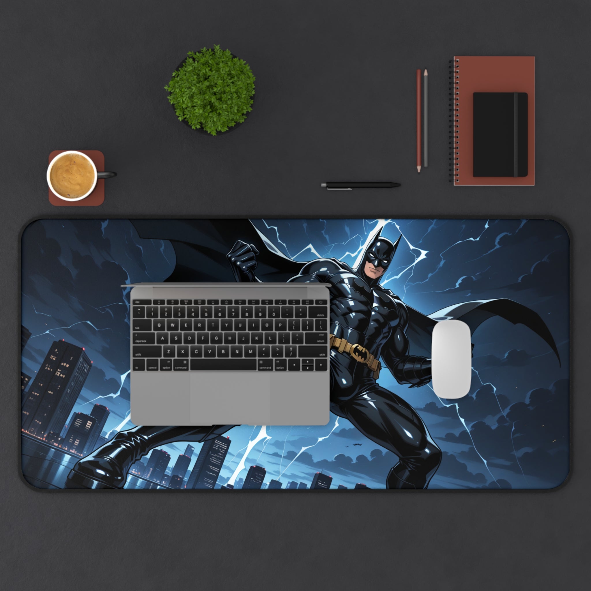 Batman Desk Mat, Gaming Mouse Pad, Superhero Playmat with Vibrant Print