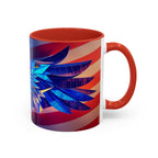 Patriotic Eagle & Flag Coffee Mug, American Coffee Tea Cup, American Kitchen Decor