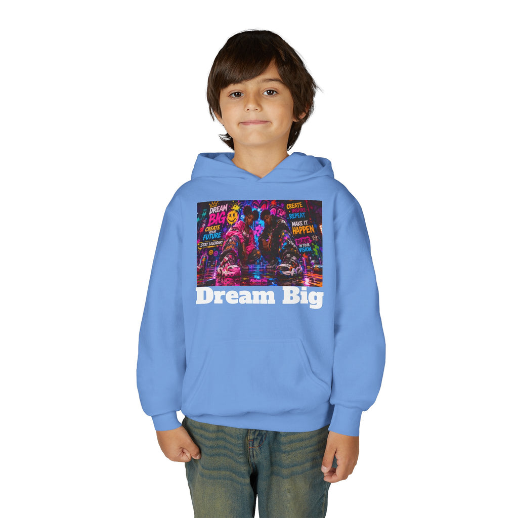Dream Big Youth Hoodie — Colorful Inspirational Graphic Sweatshirt