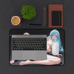 Sexy Anime Girl Desk Mat - Waifu Large Mouse Pad