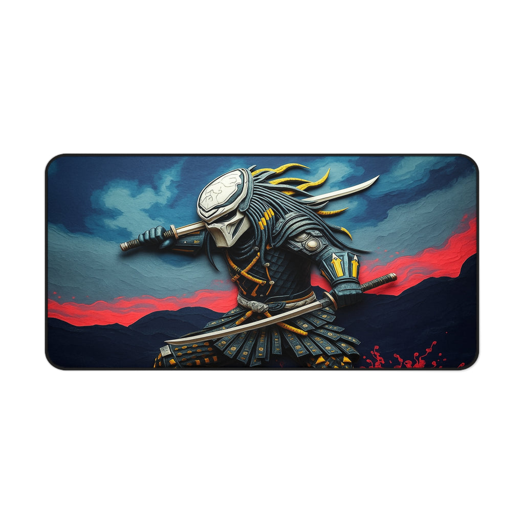 Samurai-style Predator Desk Mat, Premium Gaming Mouse Pad