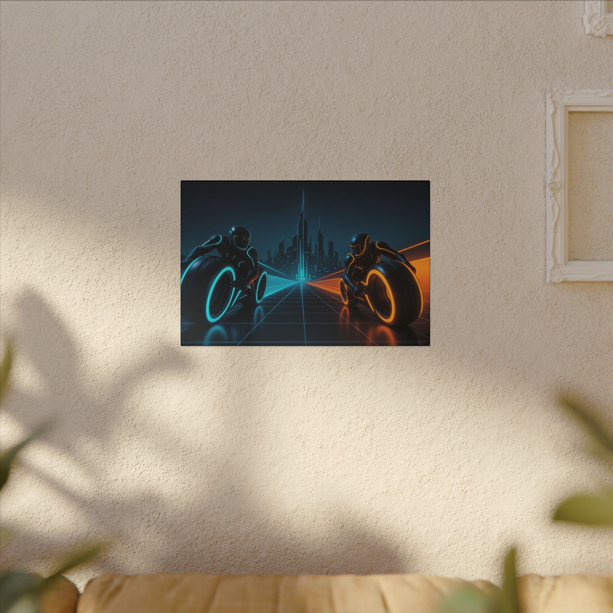 Tron Wall Art, Futuristic Tron Poster, Sci-Fi Wall Decor