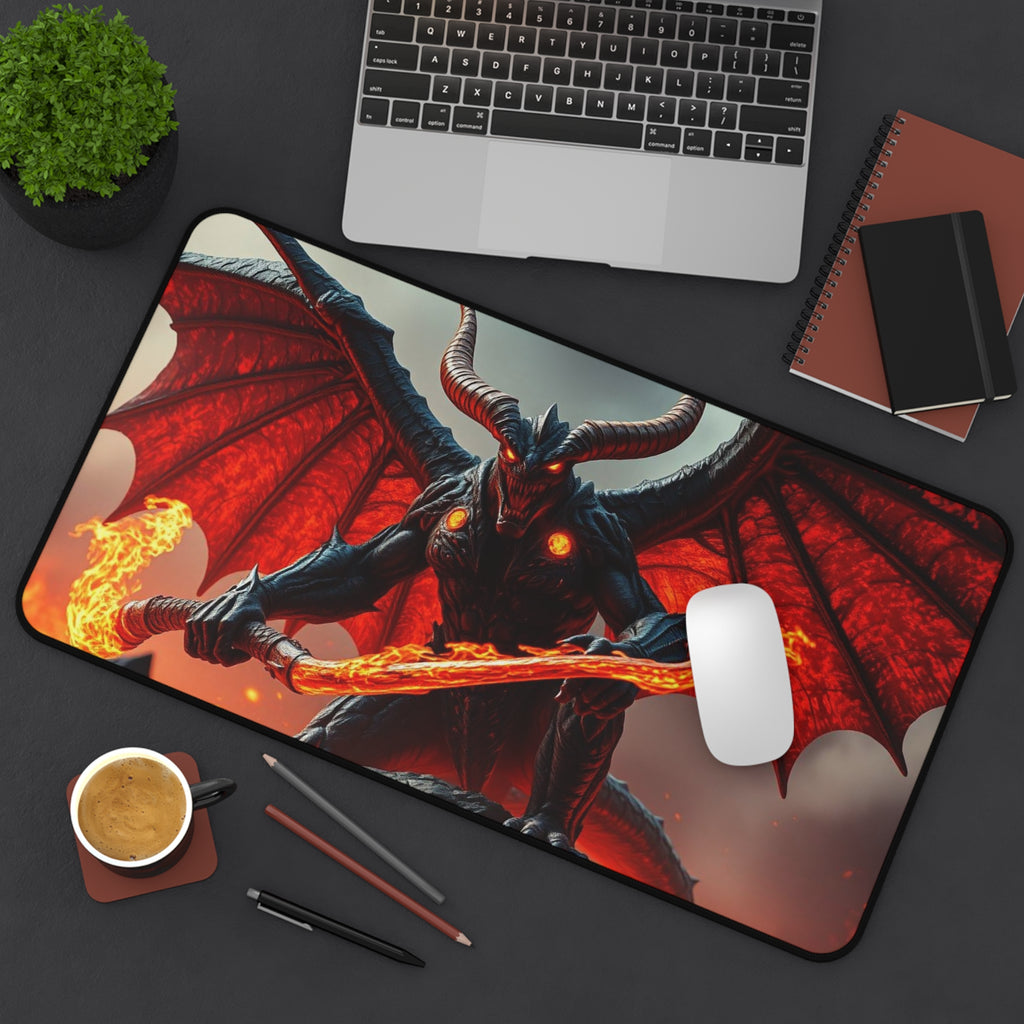 Demon Desk Mat, Premium Gaming Mouse Pad and Desk Decor
