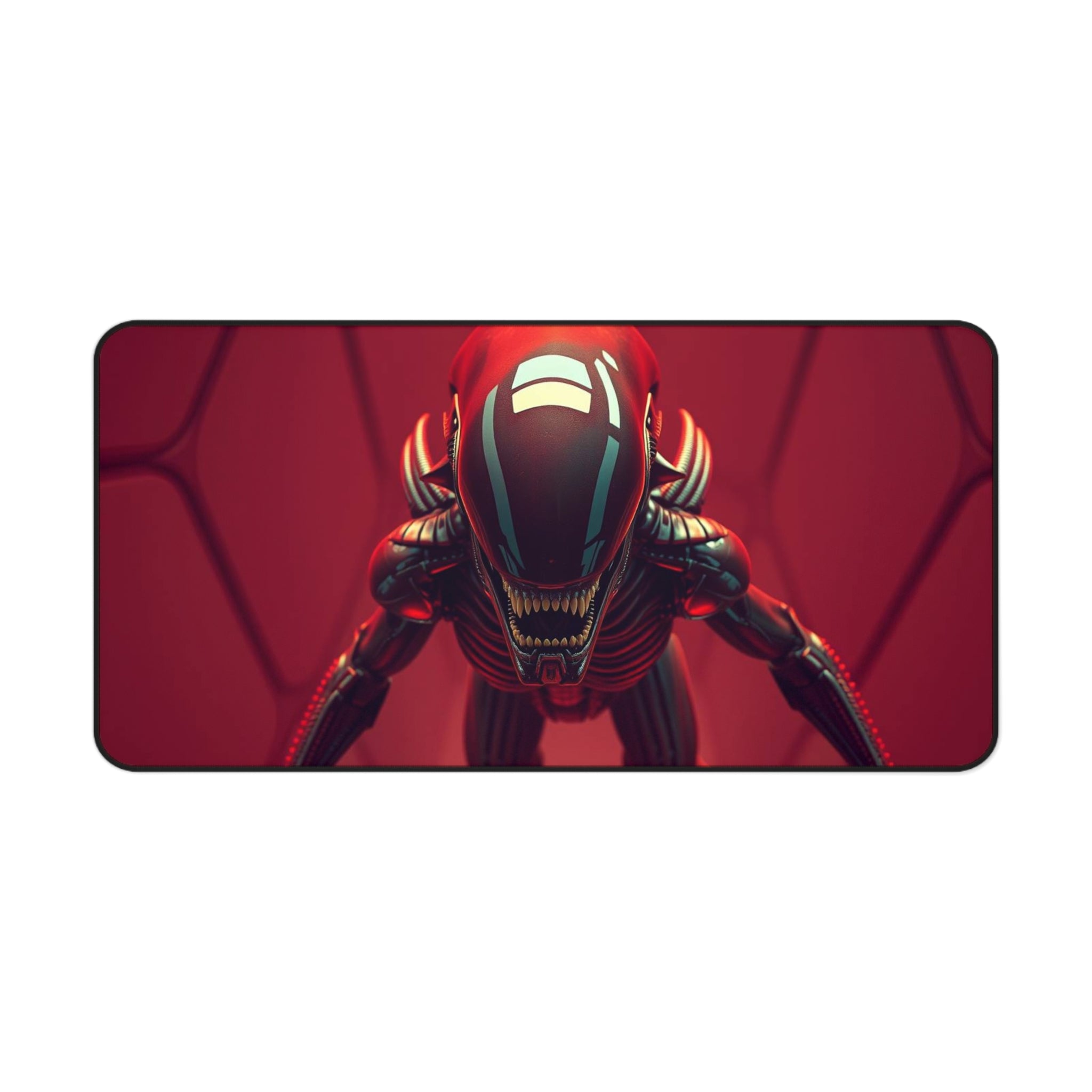 Alien Xenomorph Desk Mat, Sci-Fi Extra Mouse Pad, Unique Keyboard Mat