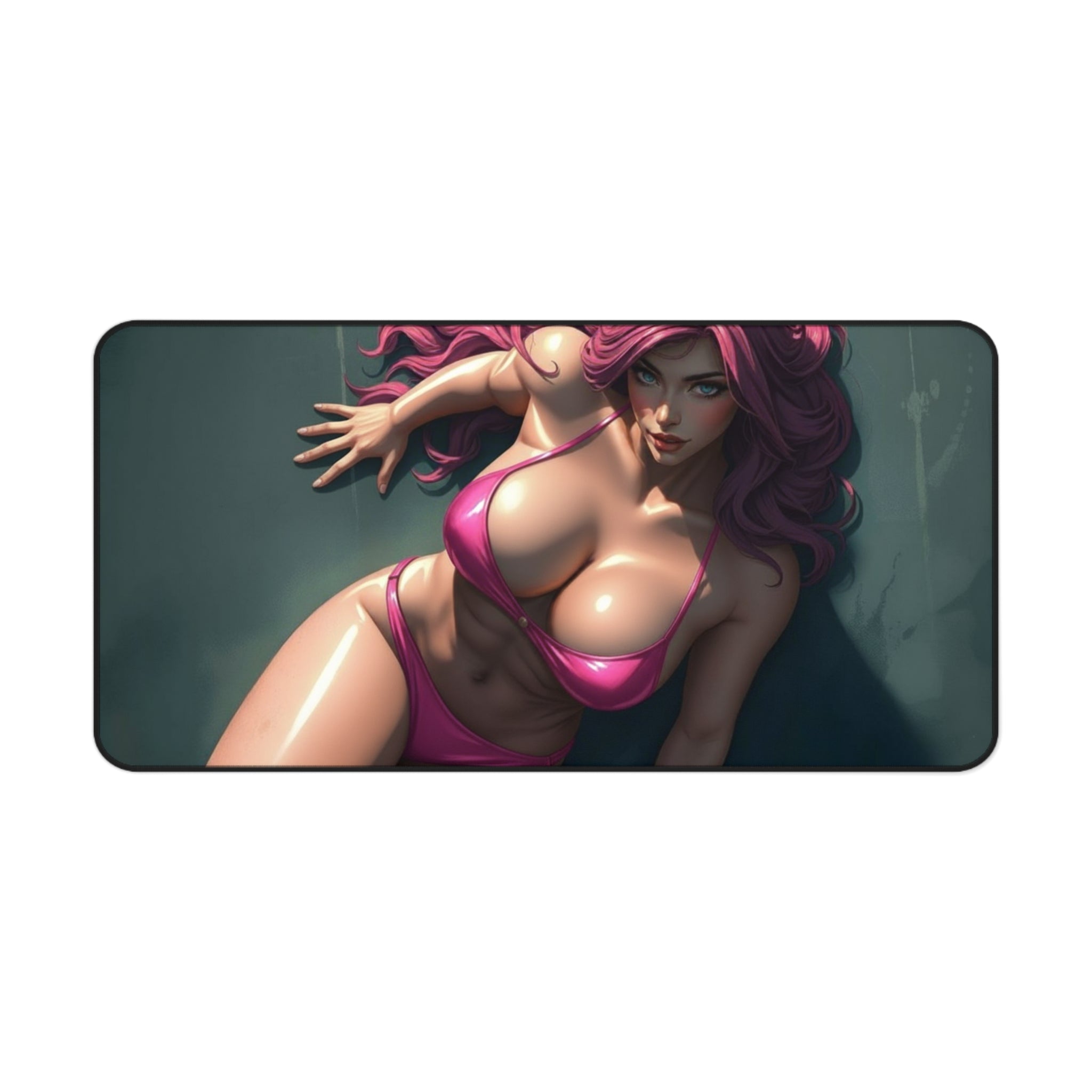 Sensual Girl Desk Mat, Sexy Girl Desk Pad with Vibrant Print