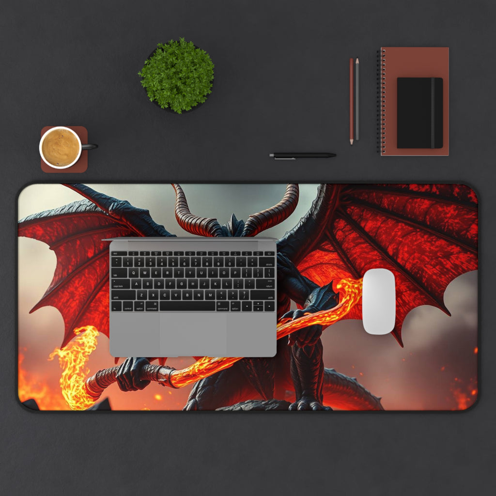 Demon Desk Mat, Premium Gaming Mouse Pad and Desk Decor