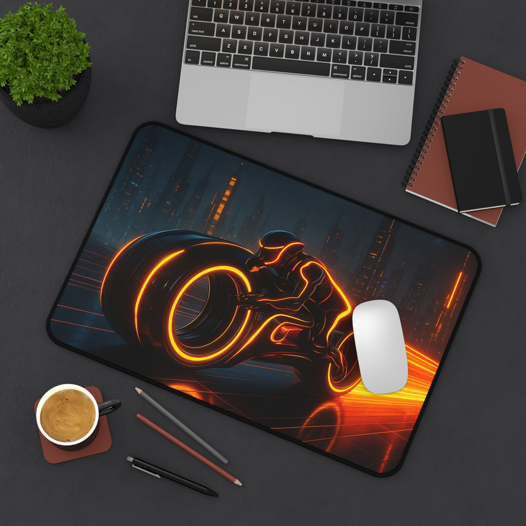Tron Gaming Desk Mat - Tron Gaming Mouse Pad - Tron Legacy Style