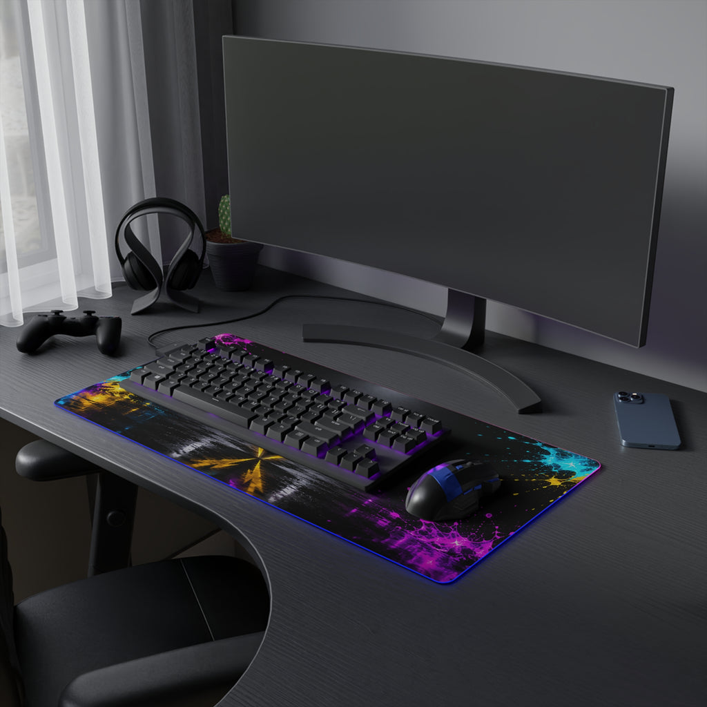 Rebel74 RGB LED Gaming Mouse Pad