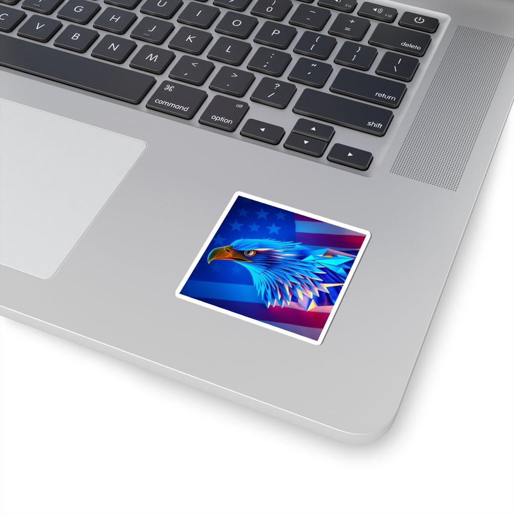 Bold Eagle Kiss-Cut Stickers | American Eagle Laptop Decor