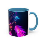 Dreamcatchers Ceramic Mug, Colorful Interior, Microwave and Dishwasher Safe