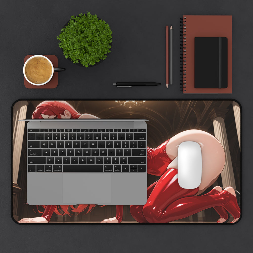 Anime Waifu Mouse Pad, Gaming Desk Mat, Desk Pad Gift for Gamers & Otaku