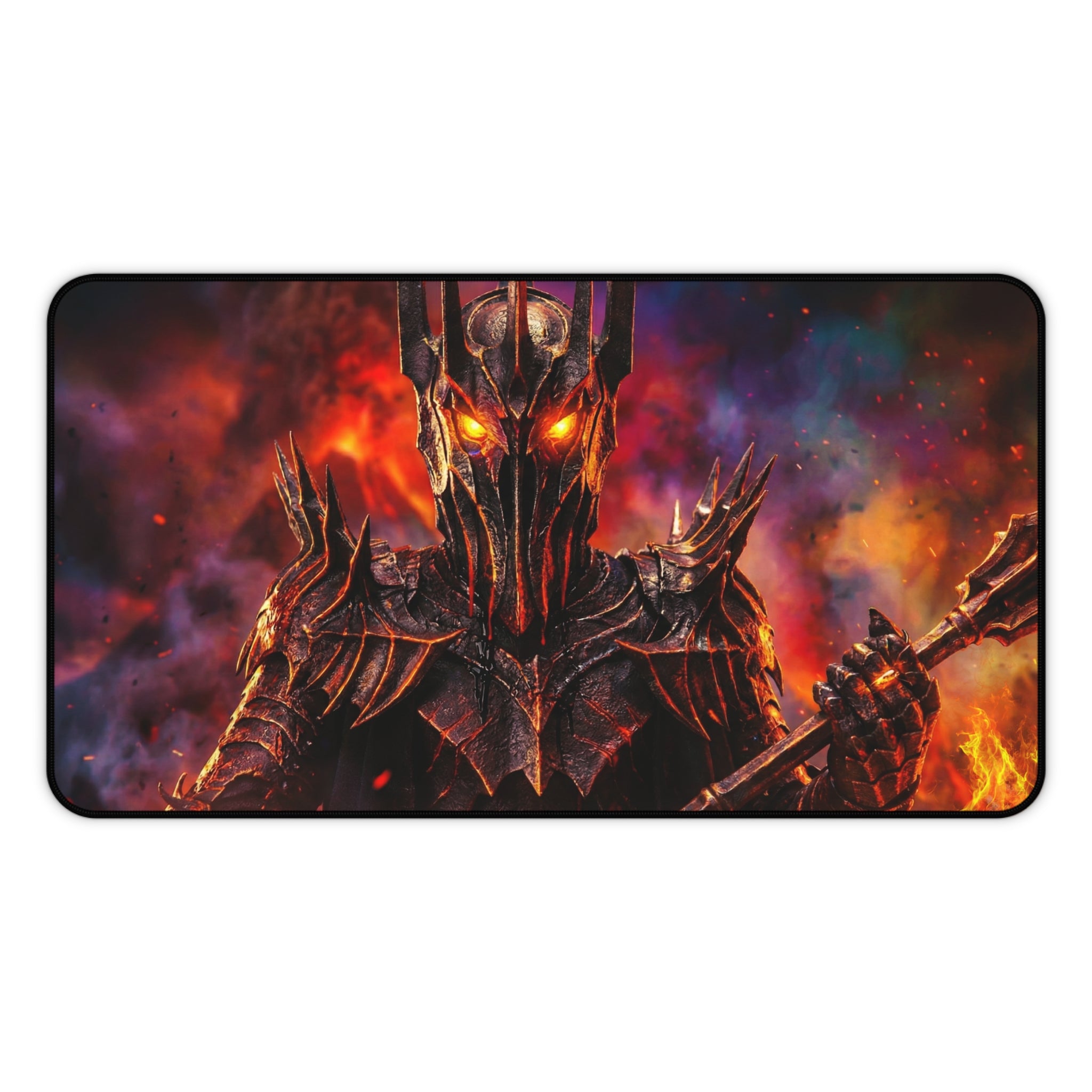 Sauron Desk Mat, Premium LOTR Mouse Pad with Non-Slip Base, Vibrant Colors & Durable Hemmed Edges