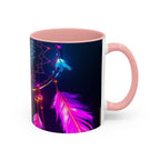 Dreamcatchers Ceramic Mug, Colorful Interior, Microwave and Dishwasher Safe