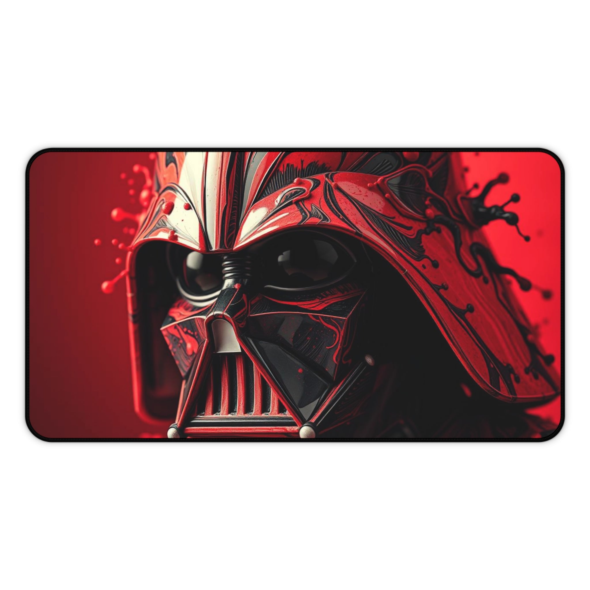 Red Darth Vader Helmet Mouse Pad — Dark Sith Gaming Desk Mat