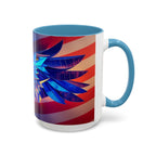 Patriotic Eagle & Flag Coffee Mug, American Coffee Tea Cup, American Kitchen Decor