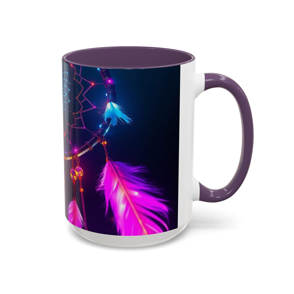Dreamcatchers Ceramic Mug, Colorful Interior, Microwave and Dishwasher Safe