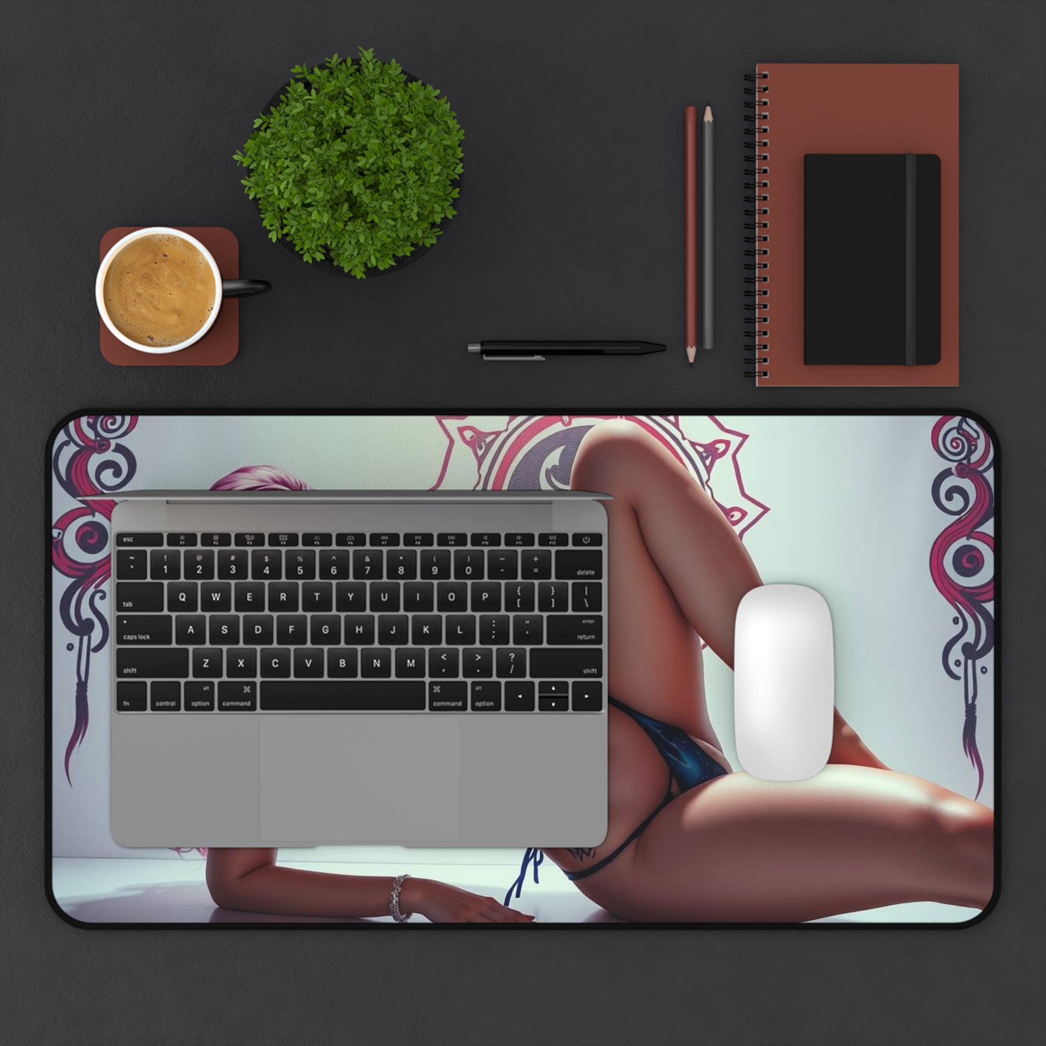 Sensual Girl Mouse Pad, Sexy Girl Desk Mat