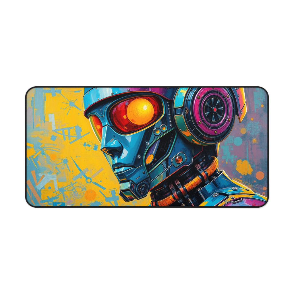 Futuristic Robot Mouse Pad, High Quality Desk Mat