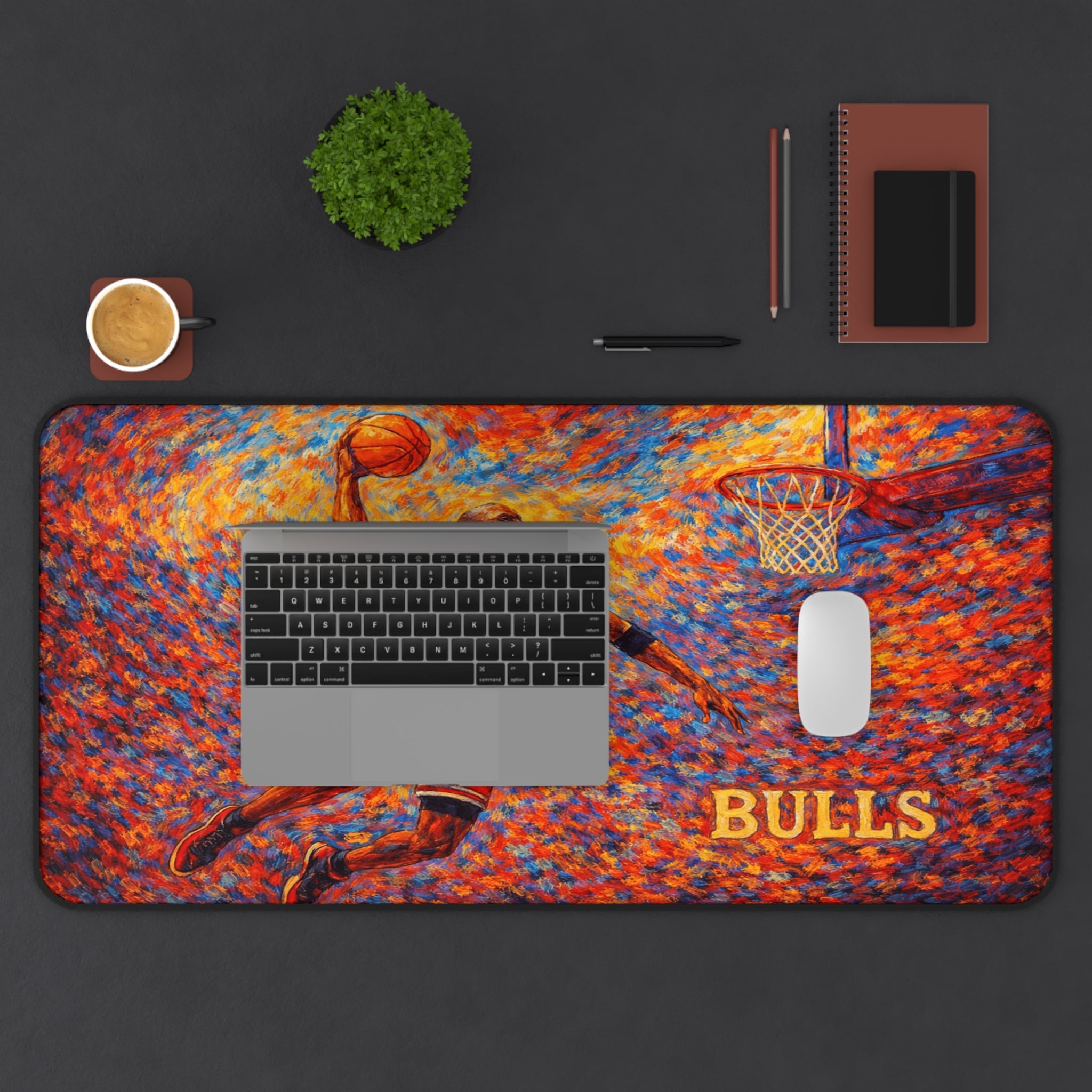 Michael Jordan Desk Mat, Colorful Non-Slip Mouse Pad for Office & Gaming