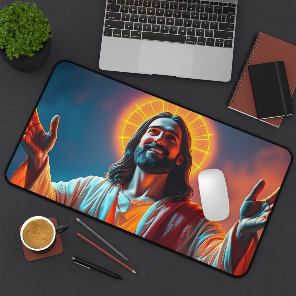 Jesus of Nazareth Desk Mat, Premium Desk Pad