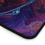 Fiery Blue Dragon Desk Mat — Fantasy Gaming Mouse Pad