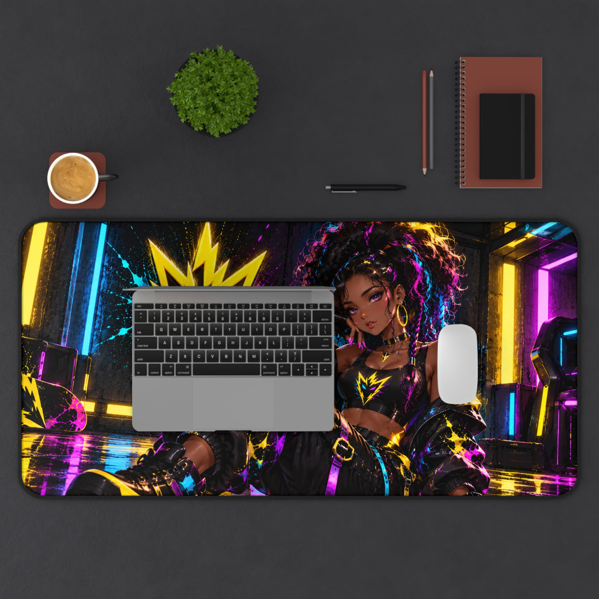 Anime Waifu Gaming Desk Mat for Otaku Setups