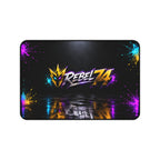 Rebel74 Neon Gaming Desk Mat & Mouse Pad