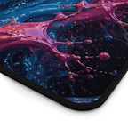 Lion Fire & Water Mouse Pad — Vibrant Animal Print Desk Mat