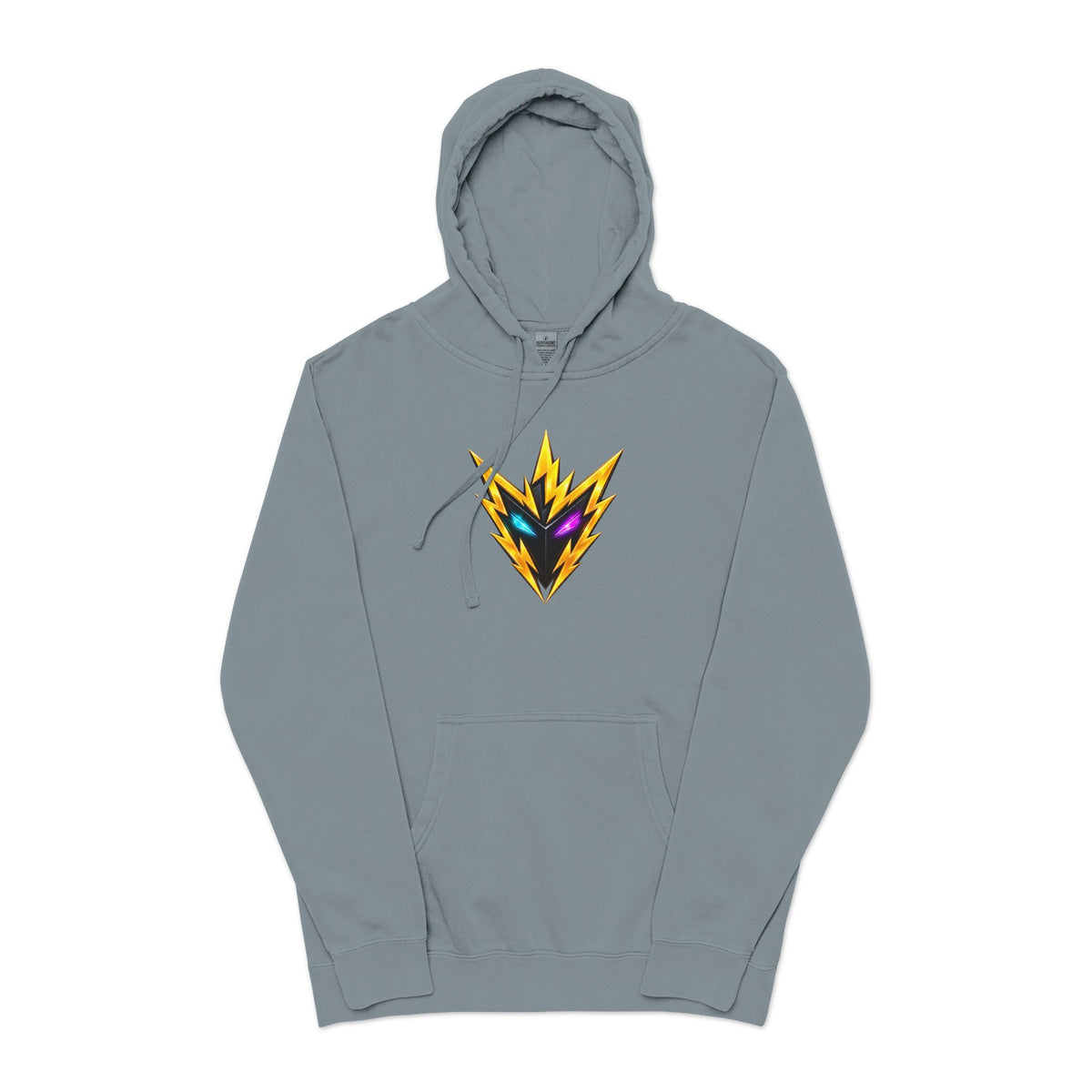 Rebel74 Graphic Hoodie - Pigment-Dyed Streetwear