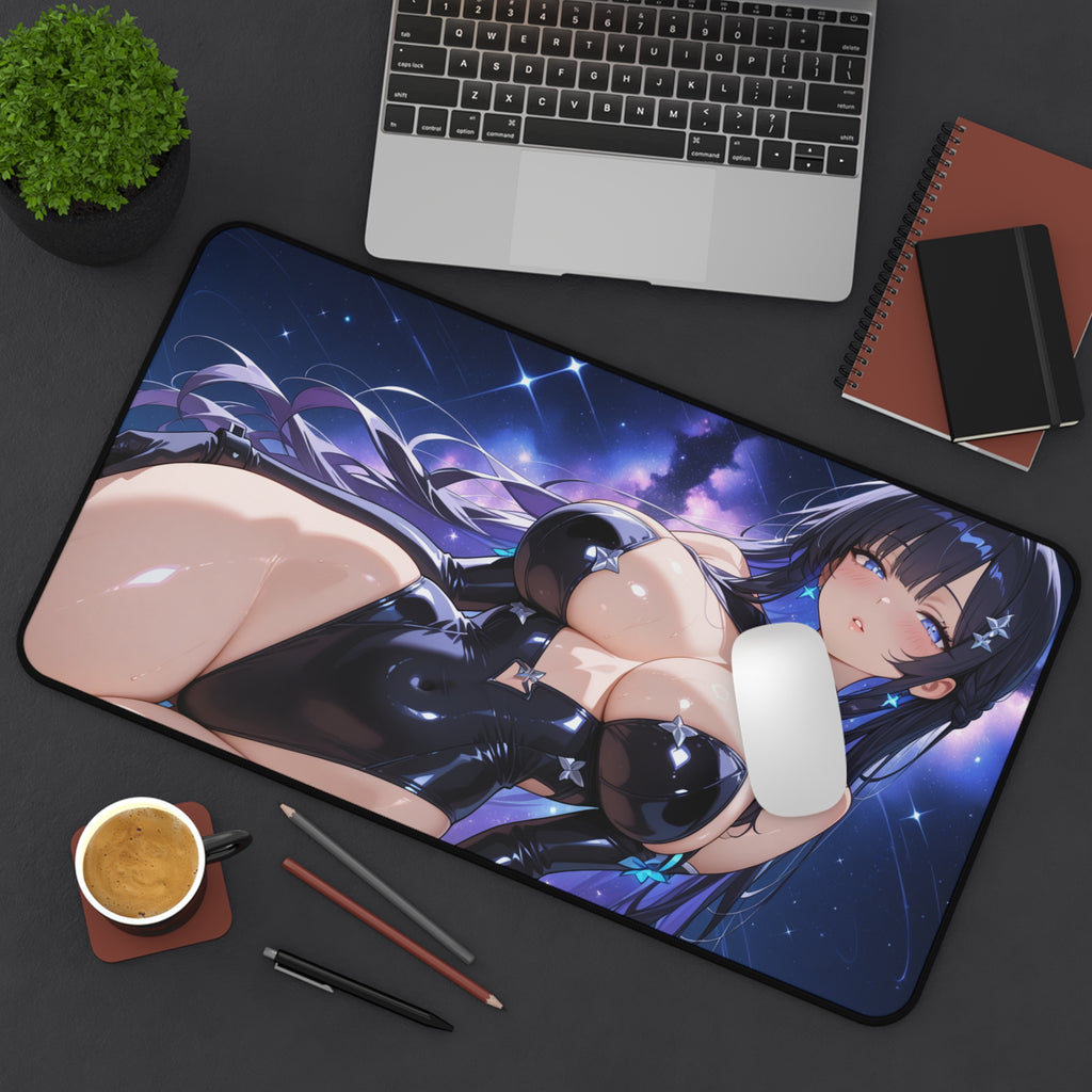 Anime Waifu Desk Mat, Gaming Mouse Pad, Desk Pad Gift for Gamers & Otaku