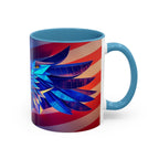 Patriotic Eagle & Flag Coffee Mug, American Coffee Tea Cup, American Kitchen Decor