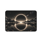 Cosmic Eclipse Mirror Lake Desk Mat & Mouse Pad