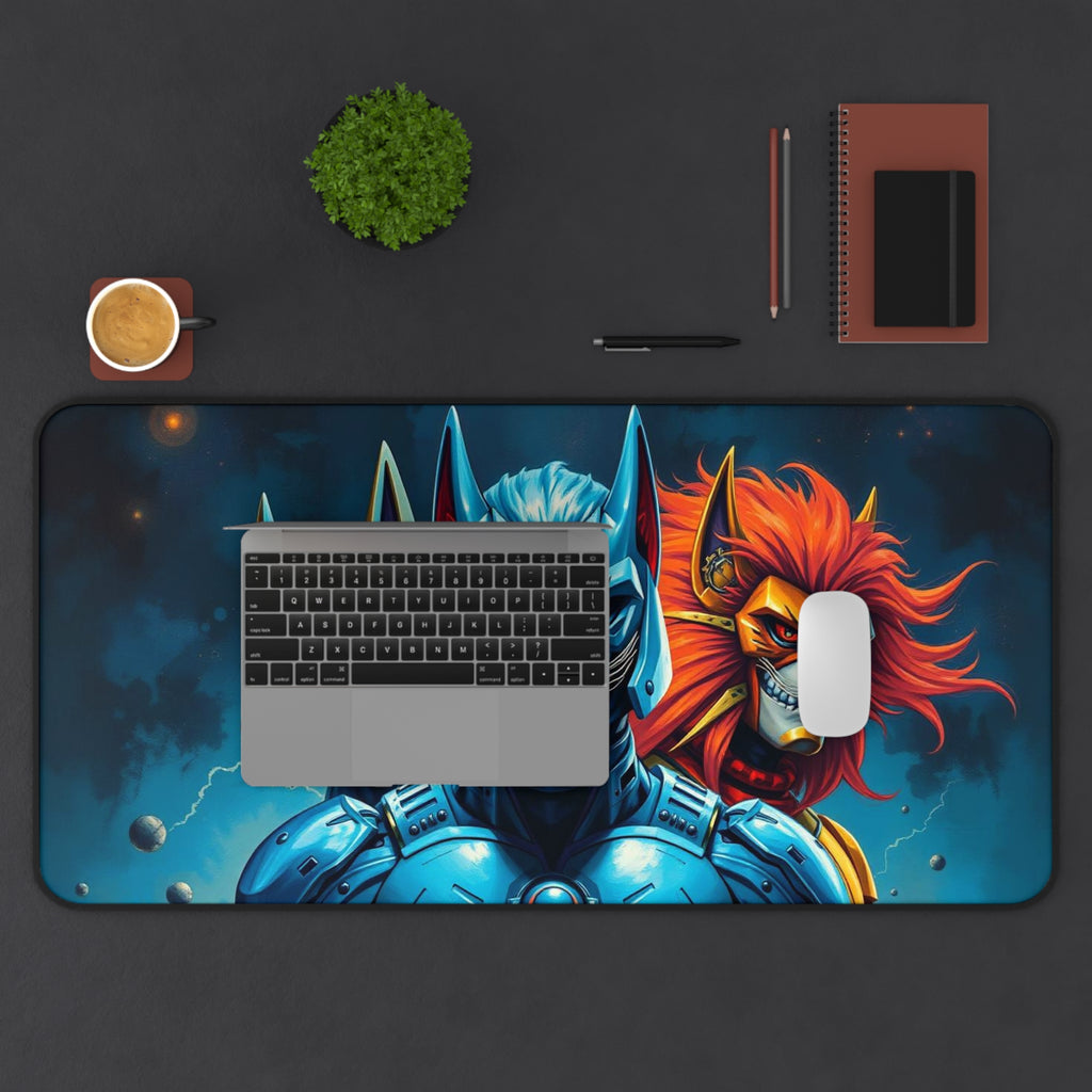 Galactic Cats Desk Mat, Premium Mouse Pad