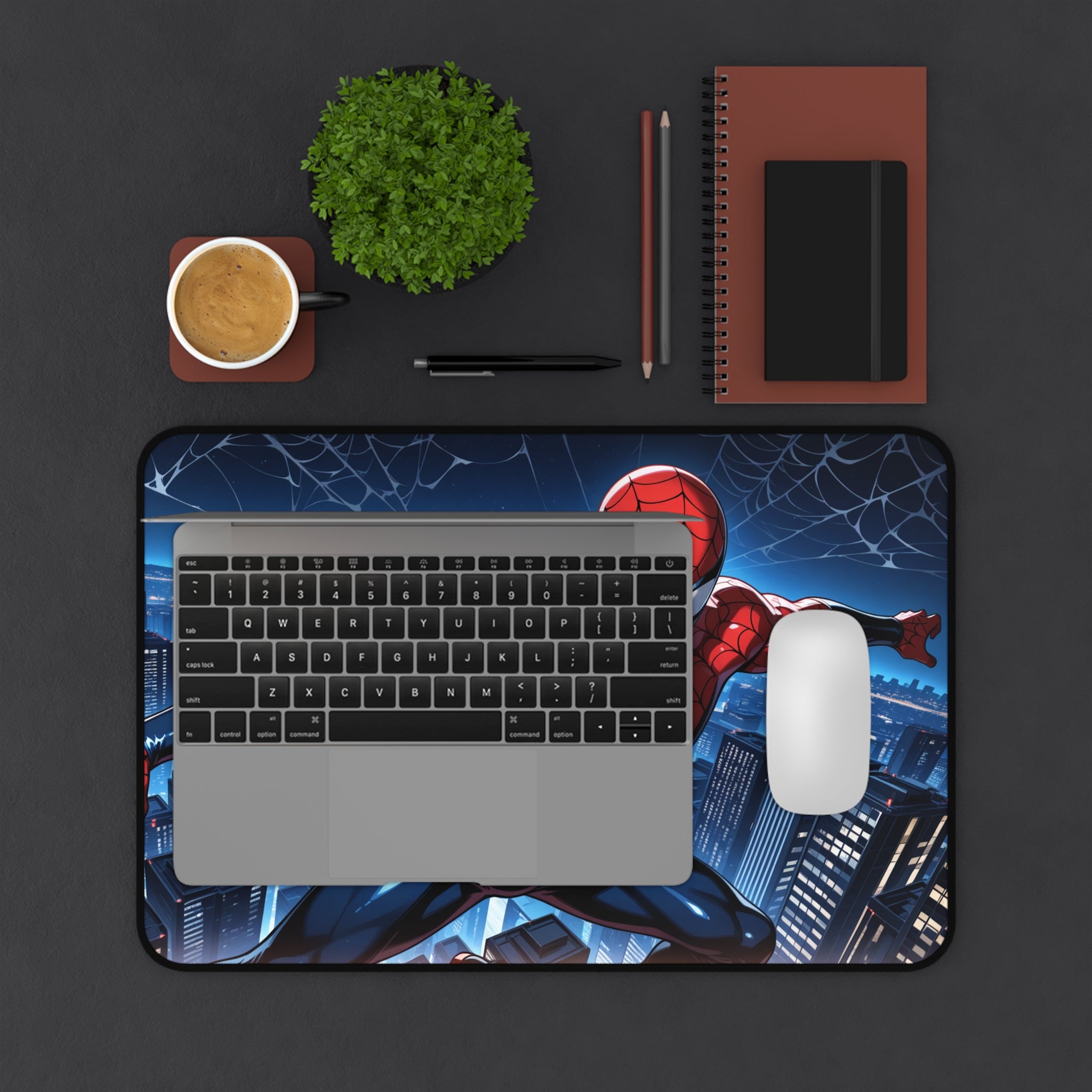 Spiderman Desk Mat, Spiderman Mouse Pad, Superhero Playmat with Vibrant Print