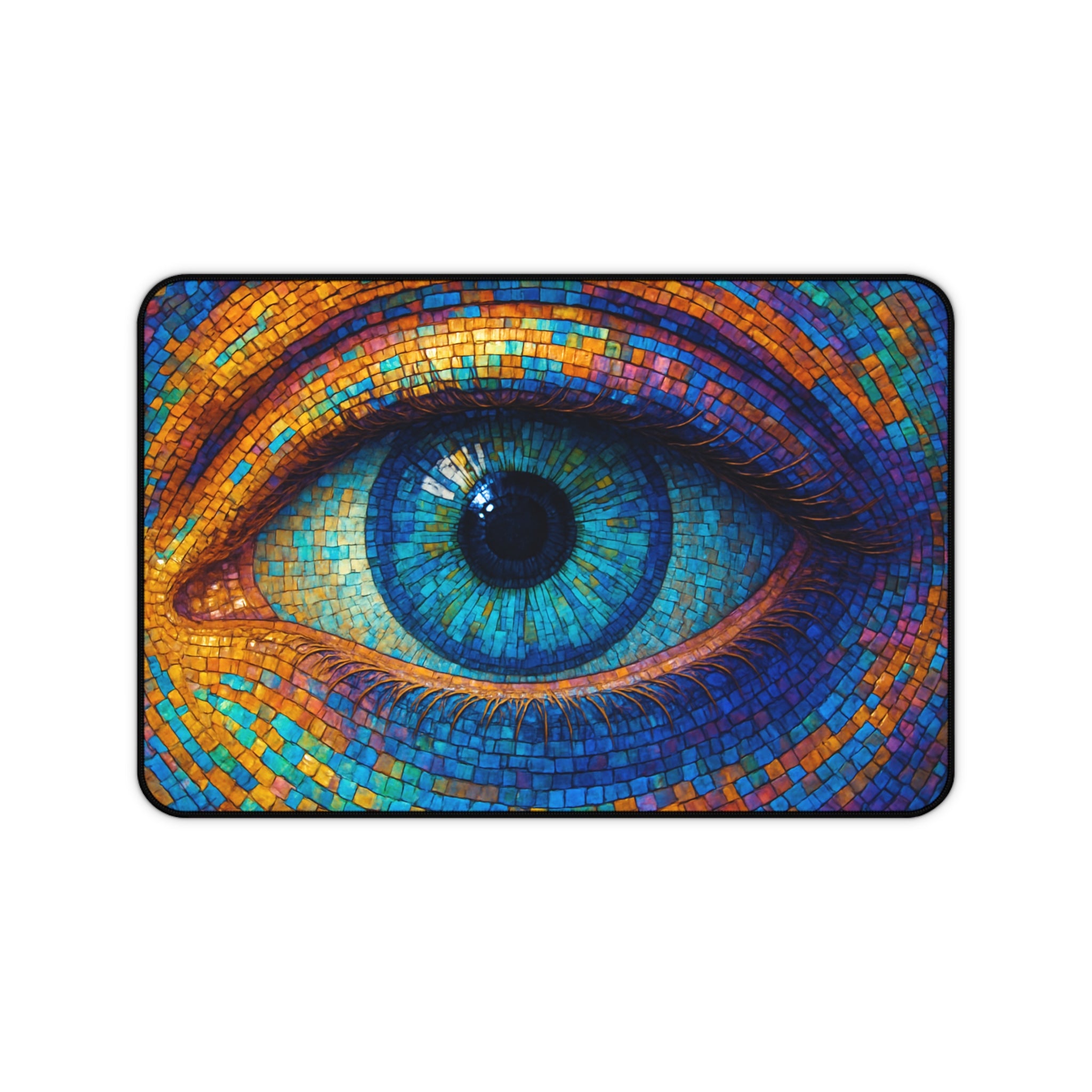 Multicolored Eye Desk Mat, Art Mouse Pad, Gaming Desk Pad & Keyboard Mat for Work or Play