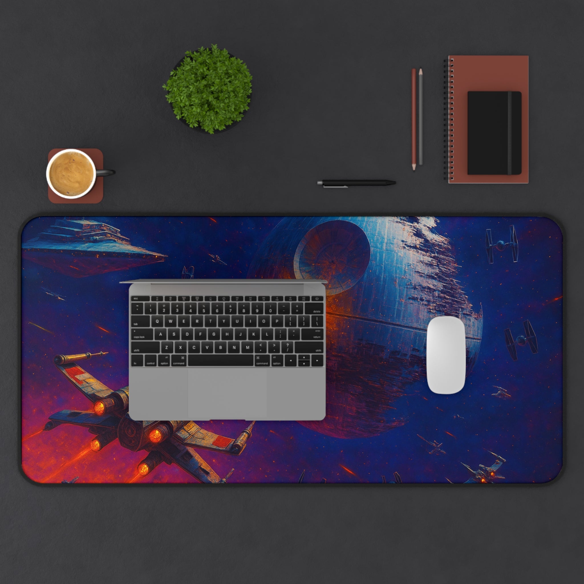 Death Star Desk Mat, Star Wars Gaming Mouse Pad & Keyboard Mat